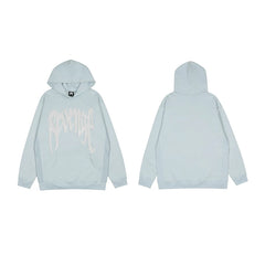 Revenge Dragon Bone Smoke Hoodie Skull Black and White Embroidered Hoodie American Skull Hoodie (43)