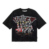 BKYS Retro Tour‑Style Character Racing Cropped Graphic Tee