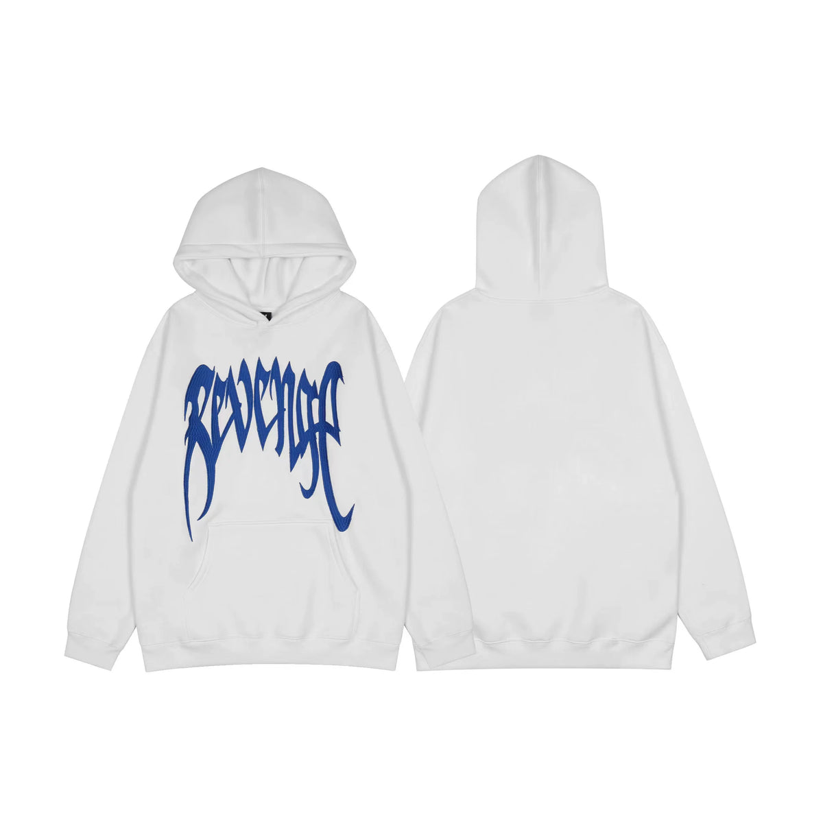 Revenge Dragon Bone Smoke Hoodie Skull Black and White Embroidered Hoodie American Skull Hoodie (44)